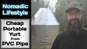 Cheap Portable Yurt from PVC Pipe by Cahlen