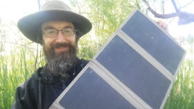 Folding Solar Panel for Backpacking by Cahlen