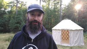 The New Yurt Arrives by Cahlen