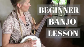 Beginner Banjo Lesson- Rat in a Haystack by Christina the Astonishing